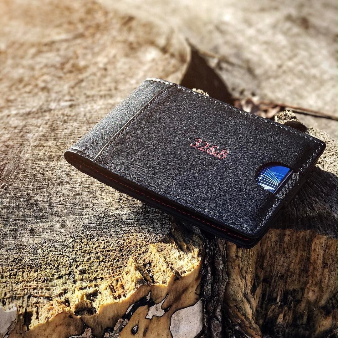 Wallet on a wooden bench, Norway